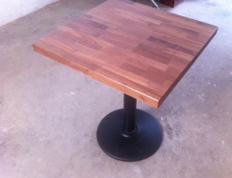 Meja Kopi Kayu Pepejal Walnut Hitam
