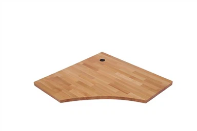Atas Meja Pejabat Single Beech Wood Pepejal