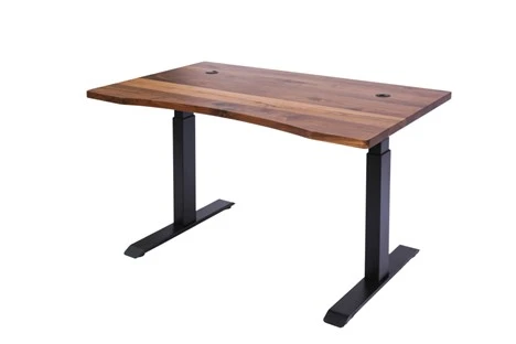 Meja Pejabat Bergam Tepi Kayu Walnut