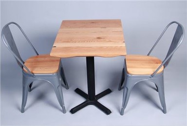 Meja Kopi Terpaku Tepi Kayu Oak Putih