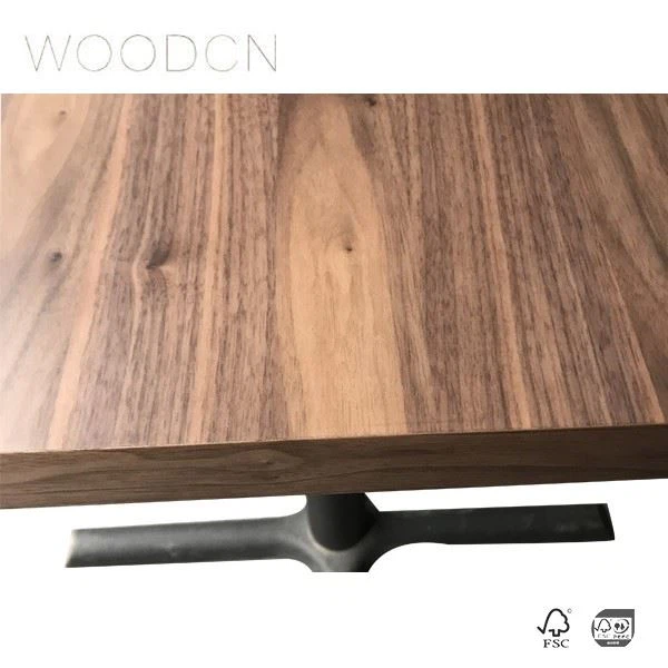 Veneer Black Walnut Table For Restaurant