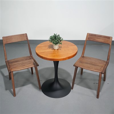 Solid Beech Wood Butcher Block Dining di Pengilang Warna Ceri