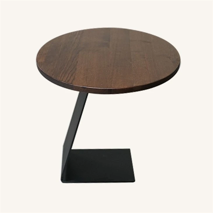 Solid Ash Wood Coffee Table in Walnut Color Supplier price